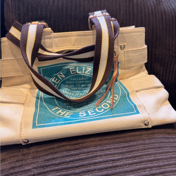 Callaway Canvas Tote with Blue Graphic - Picture 1 of 13